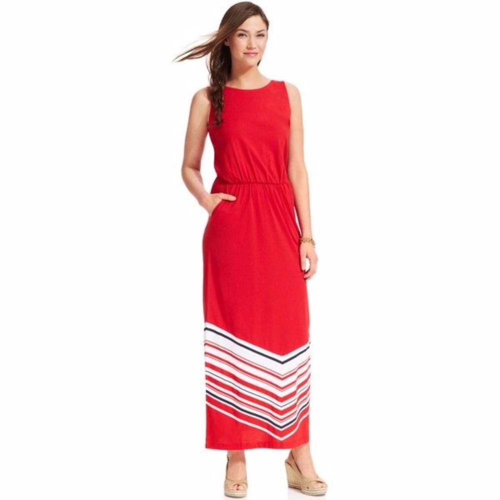 Tommy Hilfiger - Maxi Chevron Dress